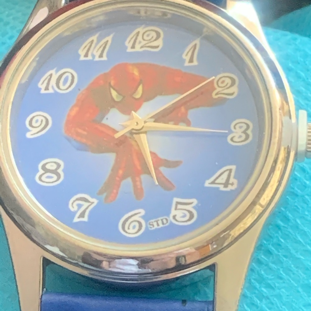 Blue Spider-Man kids watch